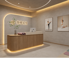 瑜伽馆场馆环境实景图,代表甜橙约课适配的 Yoga Studio 场景